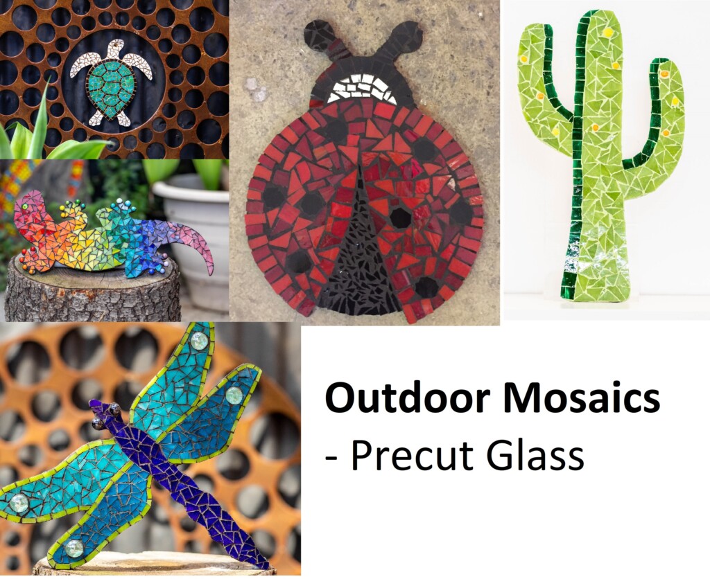 Outdoor Mosaic Kits - Precut Glass - Merryls Mosaics